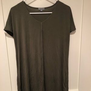 Army Green Dress with Pockets